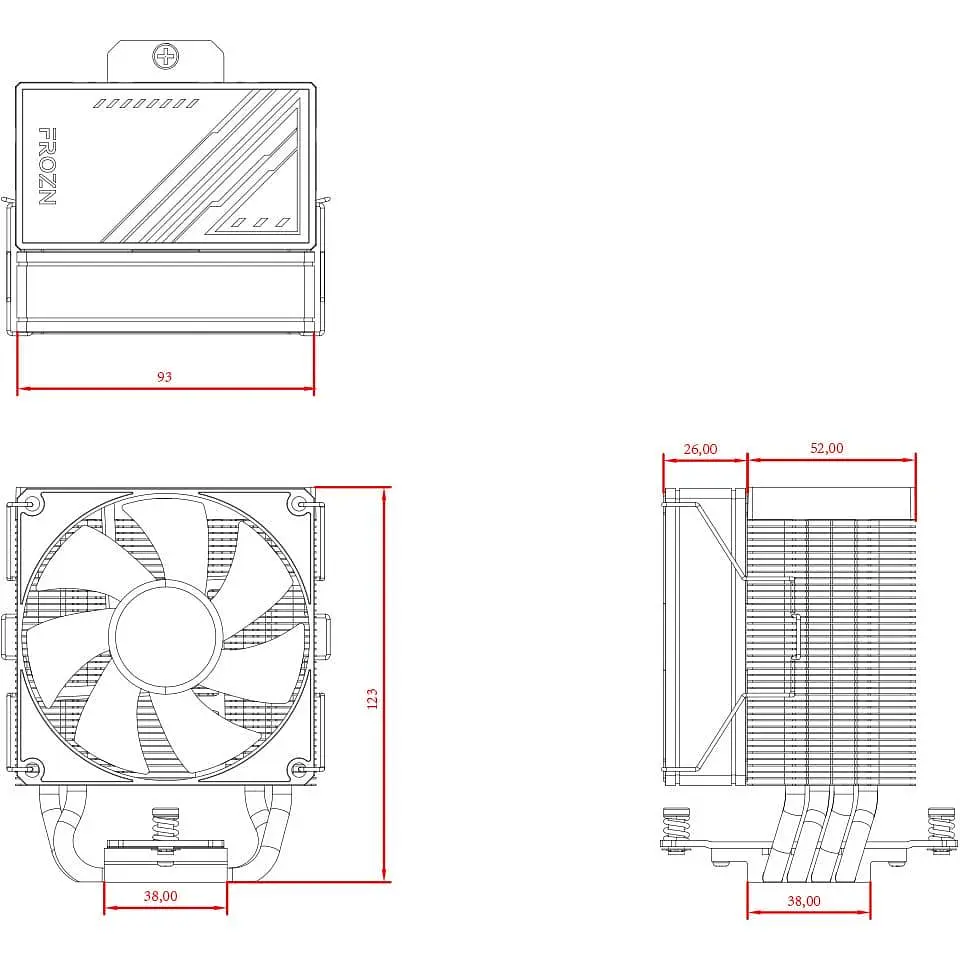 Кулер для процесора ID-Cooling Frozn A400 ARGB (FROZN A400 ARGB) - фото 7