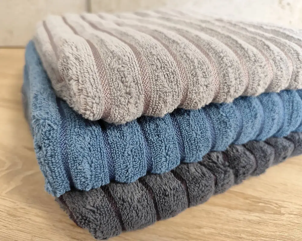 Набір махрових турецьких рушників Zeron 3 штуки 70х140 Microcotton Dalgali Desen - фото 4