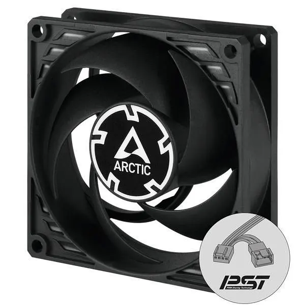 Корпусний вентилятор 80 мм Arctic P8 Slim PWM PST ACFAN00295A Black - фото 2