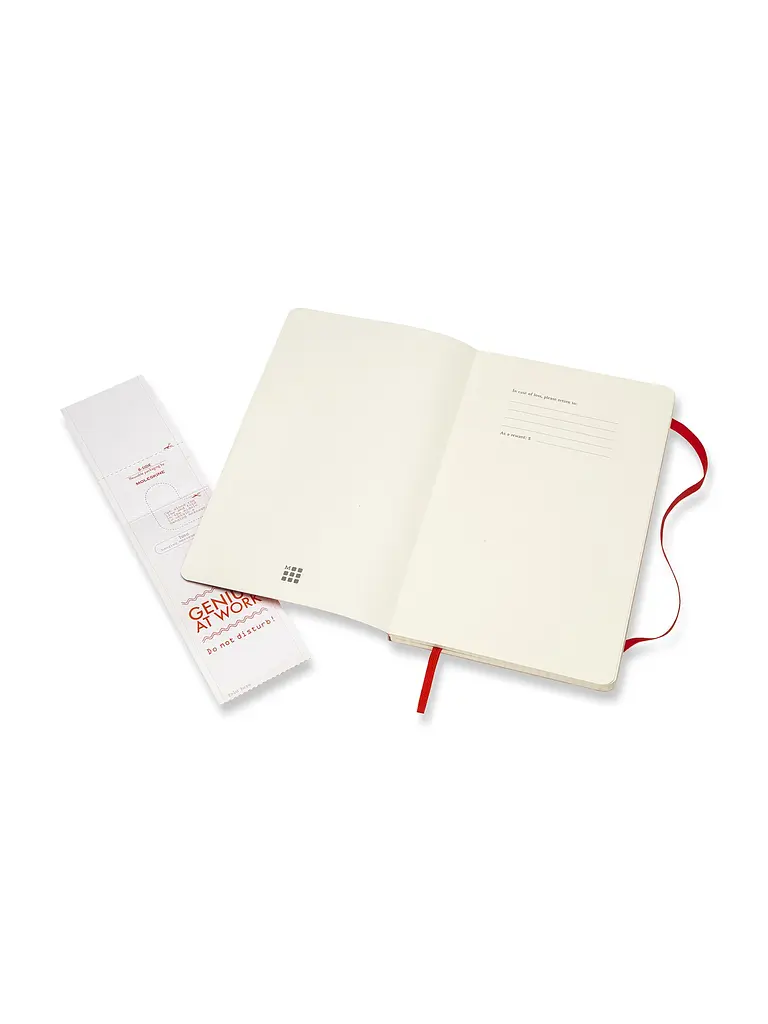 Записник Moleskine Classic середній, Клітинка Червоний М’який (QP617F2) - фото 3
