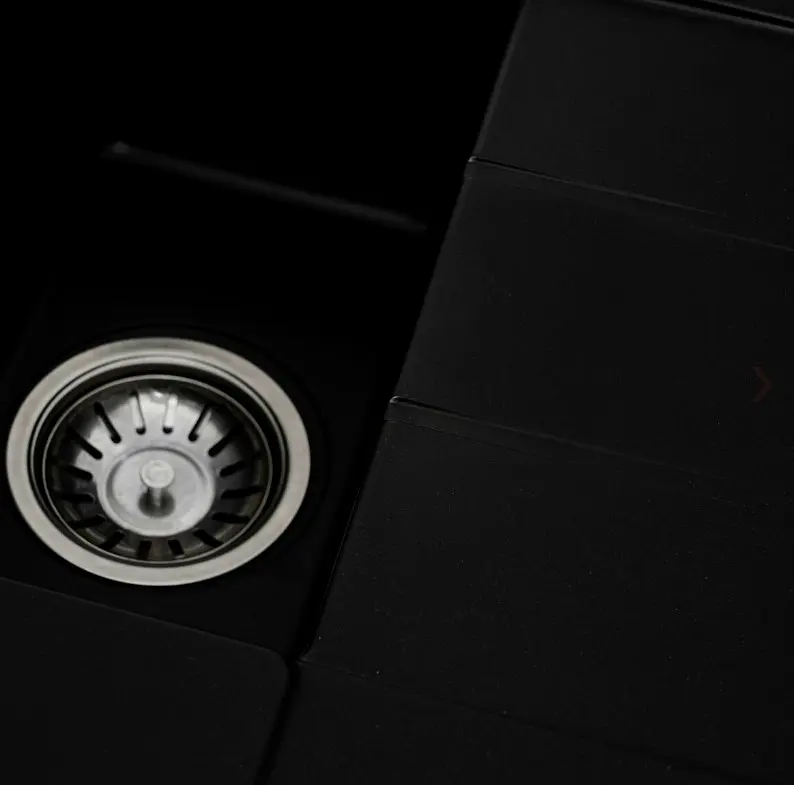 Кухонна мийка Platinum 7850W TOSKANA матова Чорна (SP000025177) - фото 4