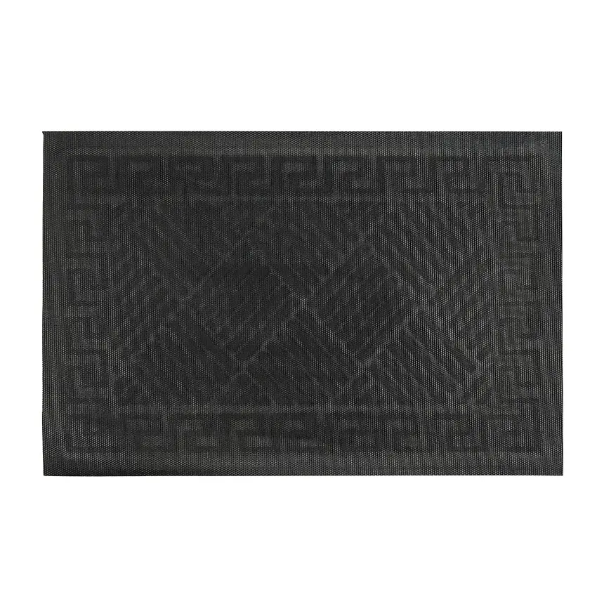 Килимок придверний Eco Fabric Смужки з кромкою чорний 40 х 60 см (4060-111) - фото 2