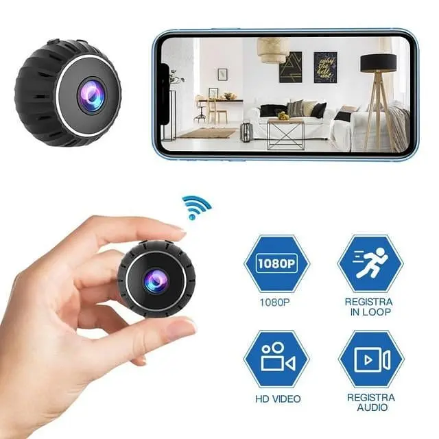 Бездротова міні-камера нічного бачення UKC Wi-Fi P7-W8 з відео та аудіозаписом Full HD 1080P - фото 6