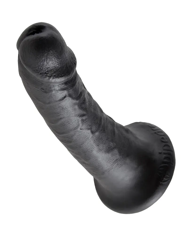 Фалоімітатор King Cock 6" 15 см чорний - фото 3