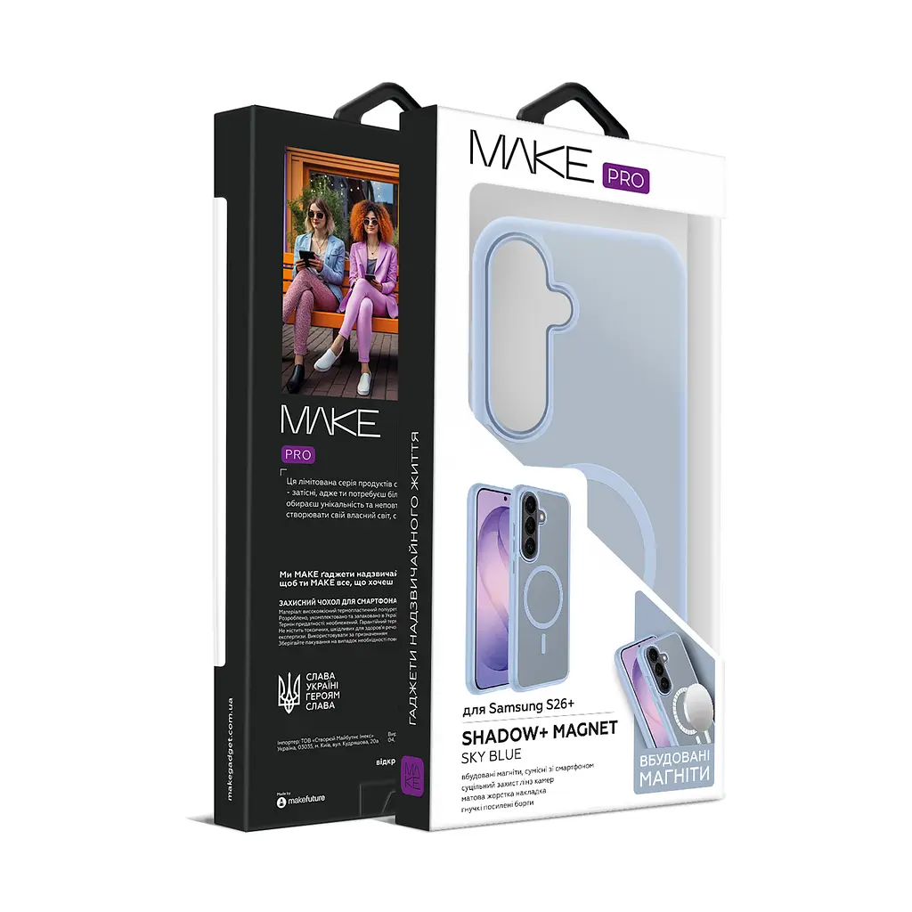 Чохол MAKE Samsung S26 Plus Shadow+ Magnet Sky Blue - фото 4
