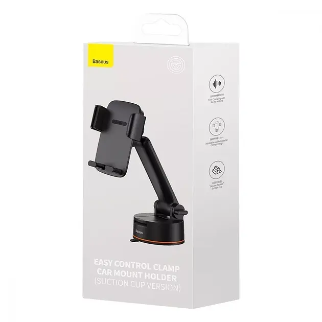 Автомобільний тримач холдер Baseus Easy Control Clamp Car Mount Holder Pro SUYK020001 Black - фото 5