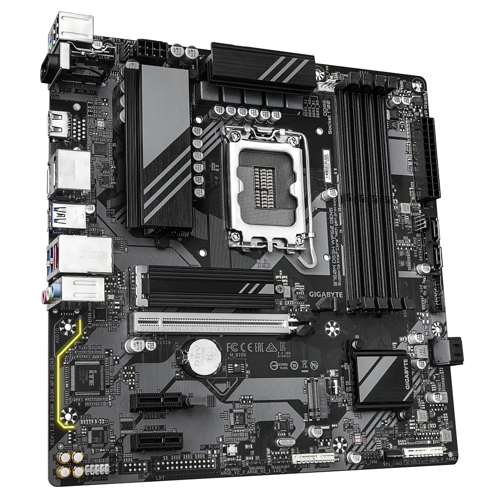 Материнська плата GIGABYTE B760M DS3H WF6E GEN5 - фото 3
