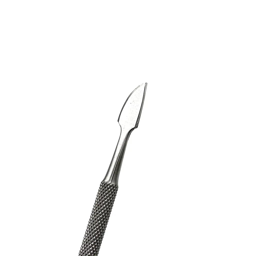 Двостороння манікюрна лопатка SPL, кругла та топорик - фото 3