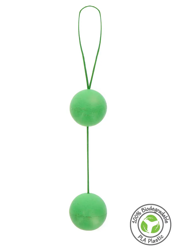 Вагінальні кульки Fuck Green Sphere Balls, 3.2 см, зелений - фото 4