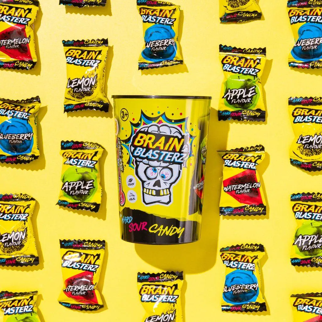 Кислі цукерки Brain Blasterz Super Sour Candy 45г - фото 5