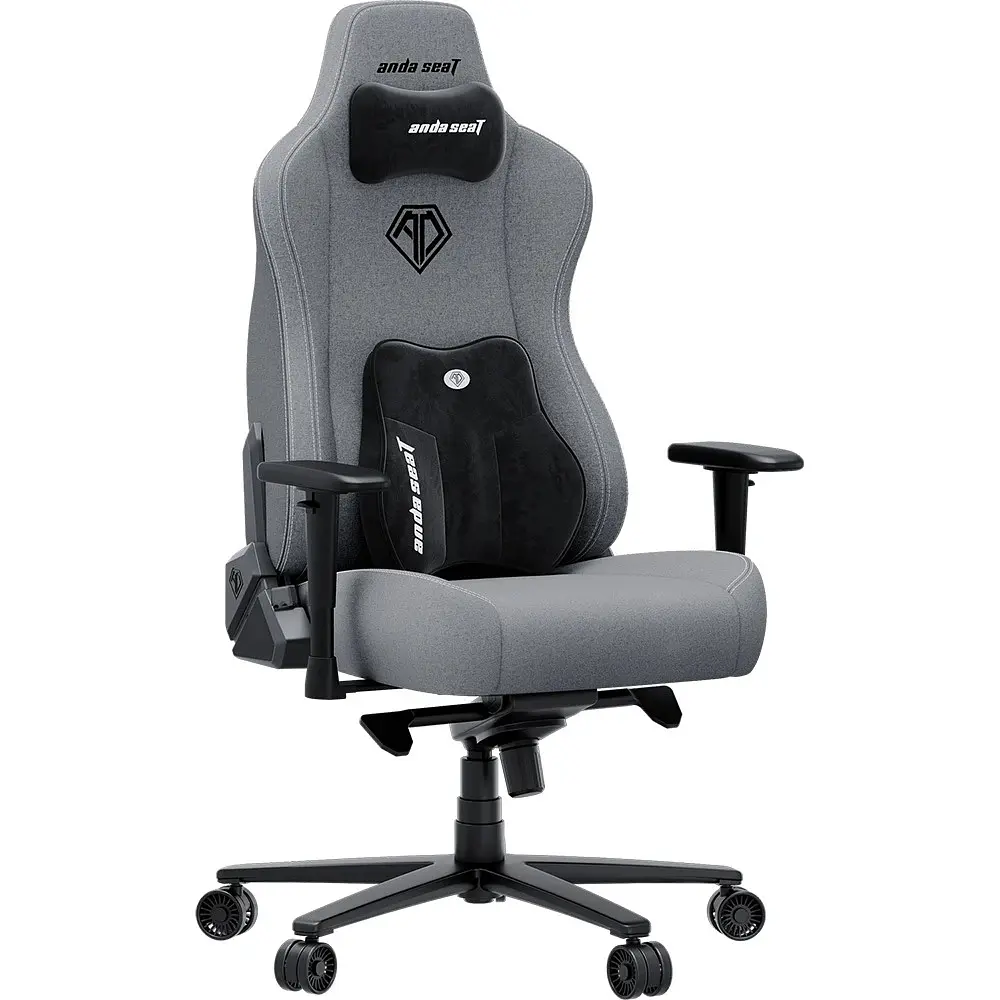 Крісло для геймерів Anda Seat Novis Plus Size XL Fabric Grey (AD23YC-XL-01-G-F-G04) - фото 2