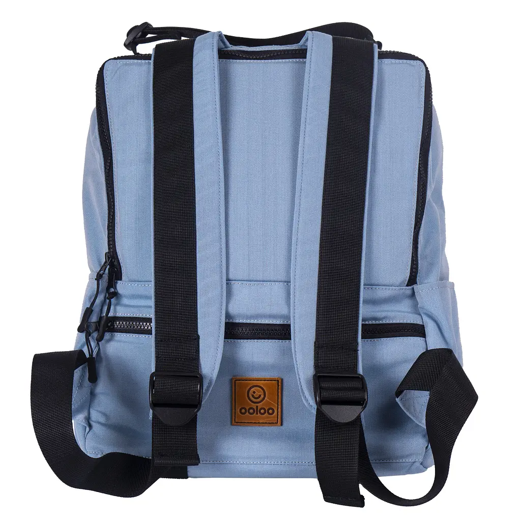 Рюкзак-антикрадій OOLOO Кенгуру mini 40x30x12 см, світло-блакитний 649/306 - фото 3