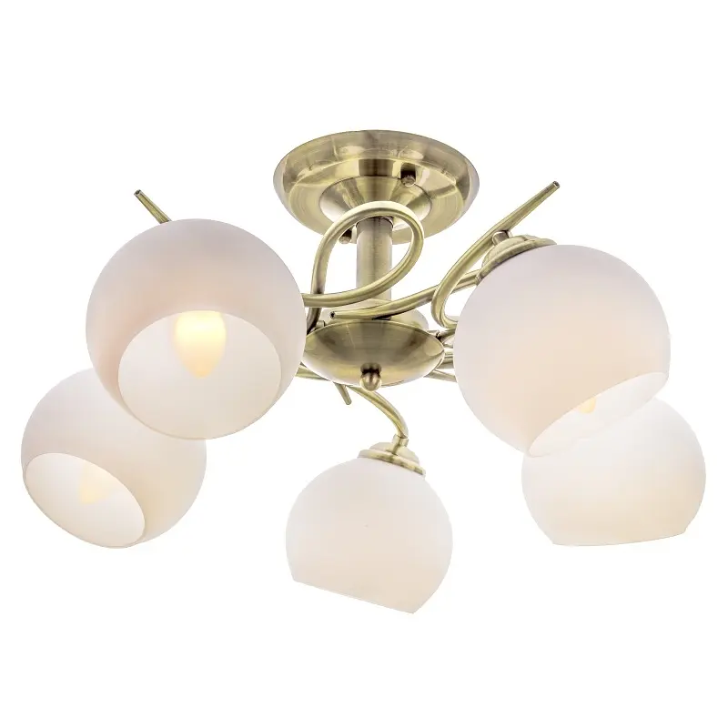 Люстра потолочная Brille в спальню E27 60W BZ (LK-568C/5) - фото 4