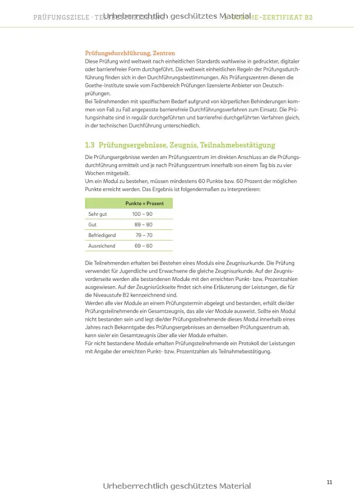 Goethe-Zertifikat B2. Prufungsziele Testbeschreibung fur Jugendliche und Erwachsen - - фото 8