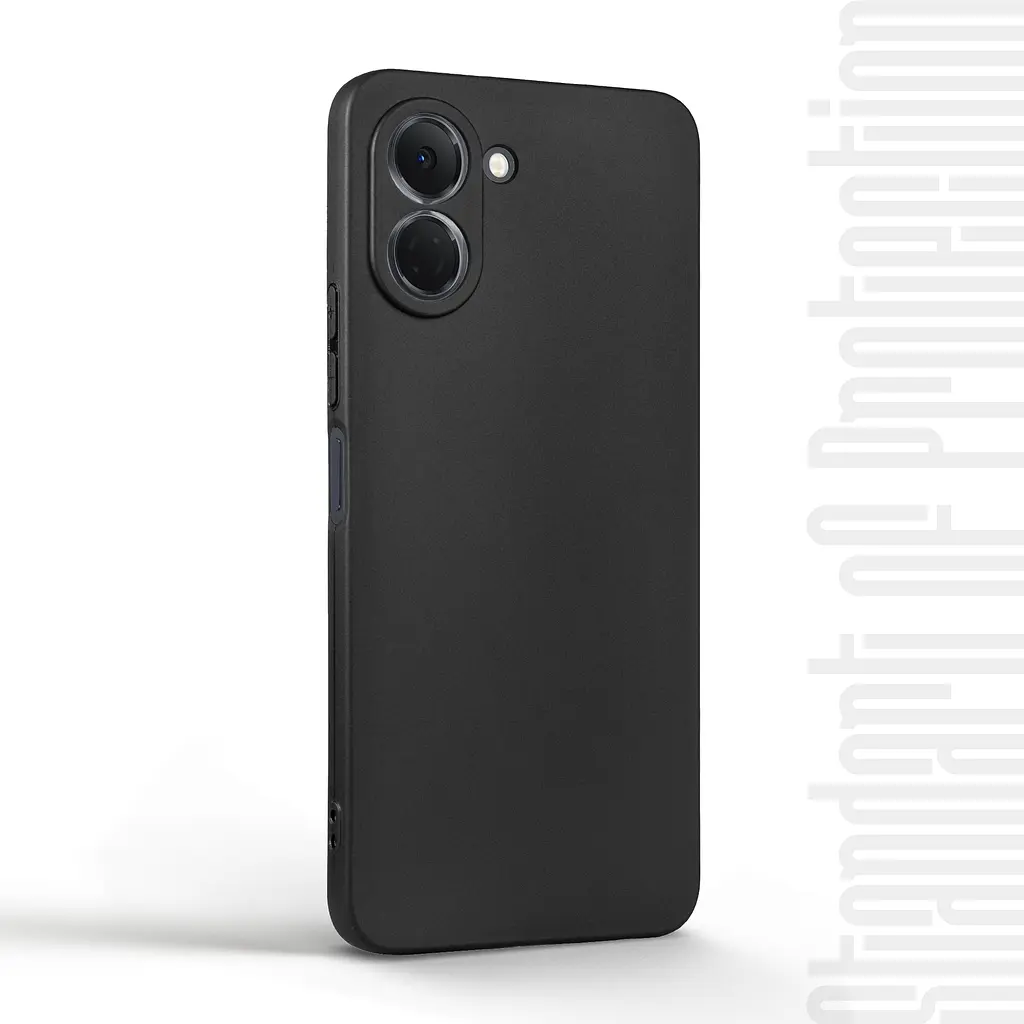 Чехол-накладка для смартфона TECNO Spark Go 3 4G (KN3) противоударный, силиконовый, термополиуретановый (ТПУ), с защитой камеры и корпуса, черный, защита всего корпуса, ArmorStandart (ARM91026) - фото 2