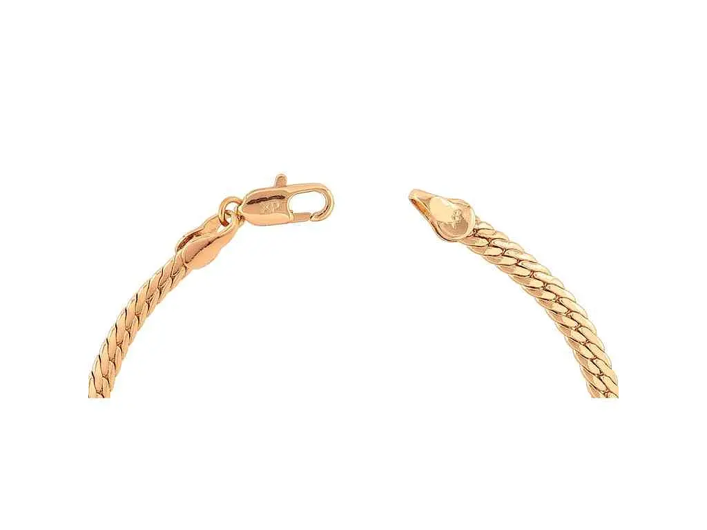 Браслет XUPING Позолота 18K "Ланцюжок Париджина" 19см х 4мм (335237) - фото 2