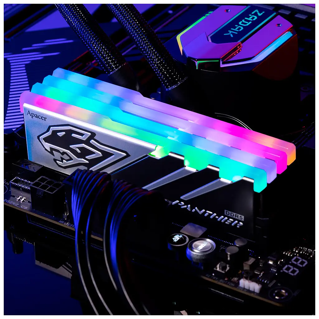 Модуль пам'яті для комп'ютера DDR5 32GB (2x16GB) 5600 MHz Panther RGB Apacer (AH5U32G56C5229BAA-2) - фото 4