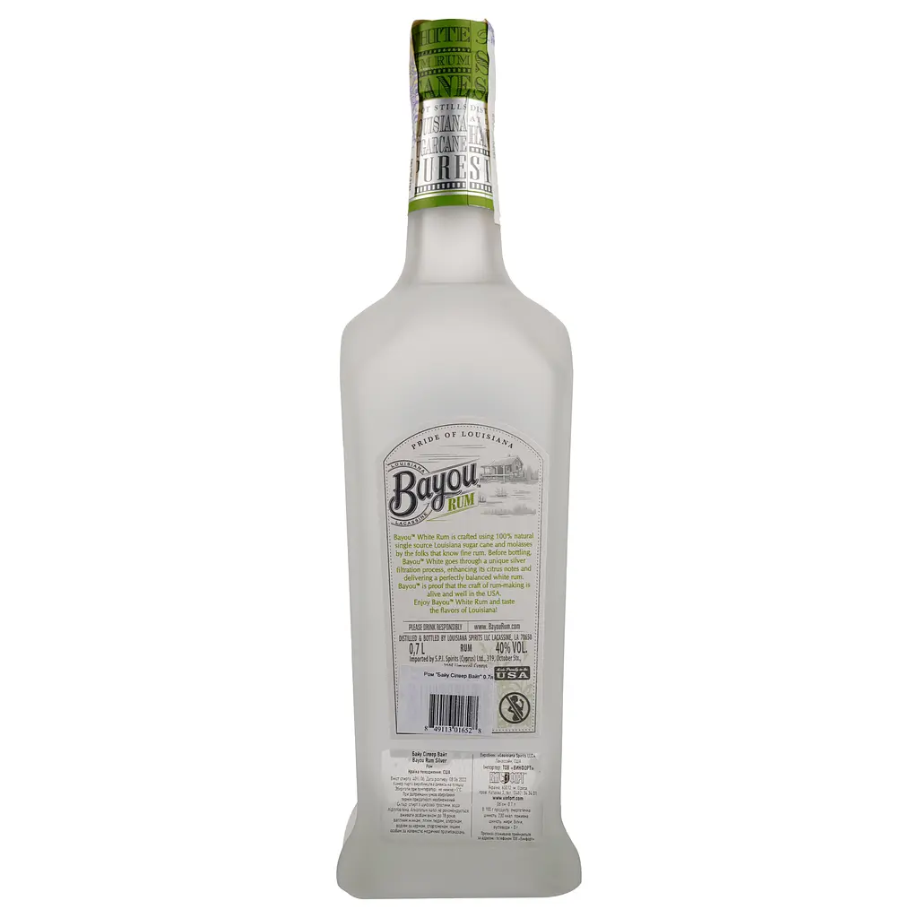 Ром Bayou White, 40%, 0,7 л - фото 2