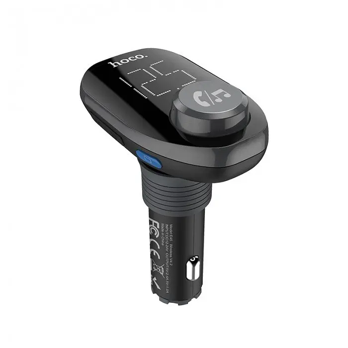 Автомобильный FM трансмиттер модулятор Bluetooth MP3 HOCO E45 Happy route - фото 3