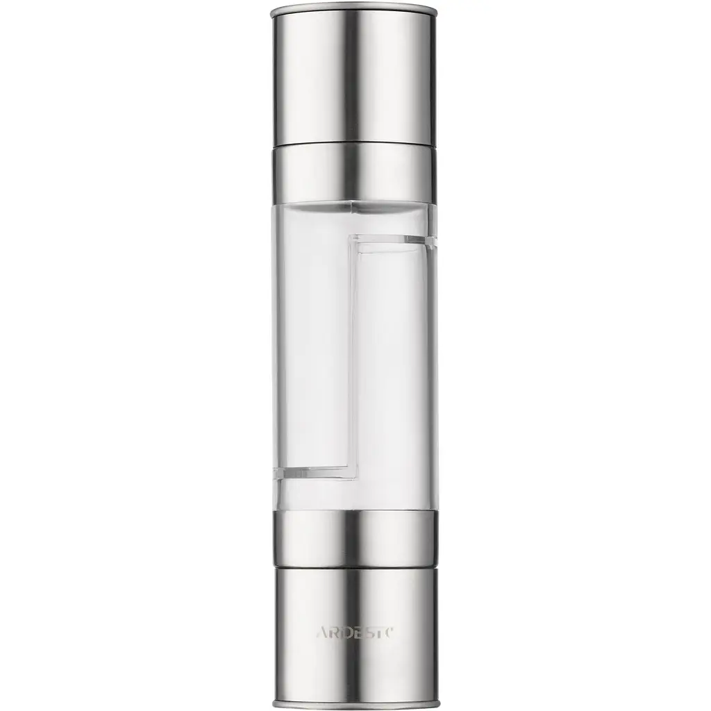 Млинок для солі та перцю 2 в 1 Ardesto Gemini, акрил, нержавіюча сталь (AR2102SS) - фото 3
