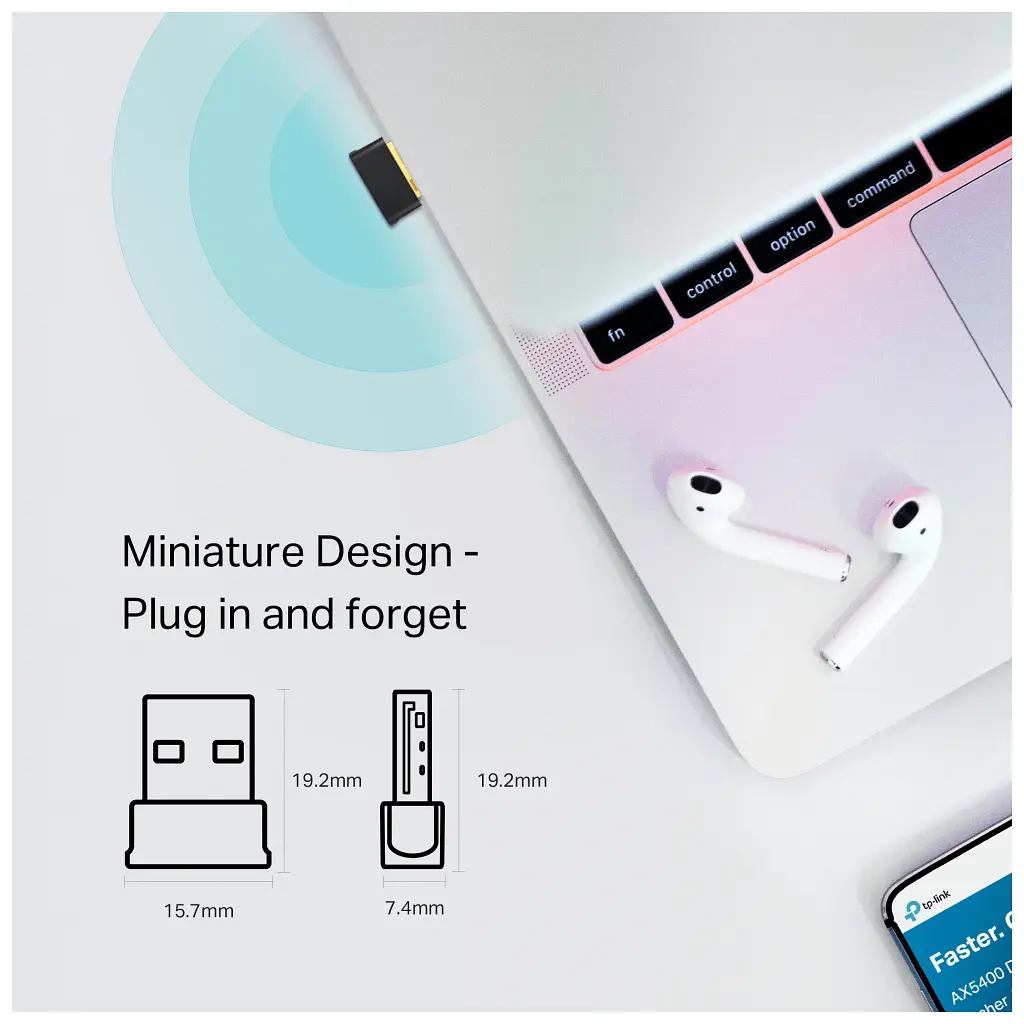 Сетевая карта Wi-Fi TP-Link Archer T600UB nano (ARCHER-T600UB-NANO) - фото 5