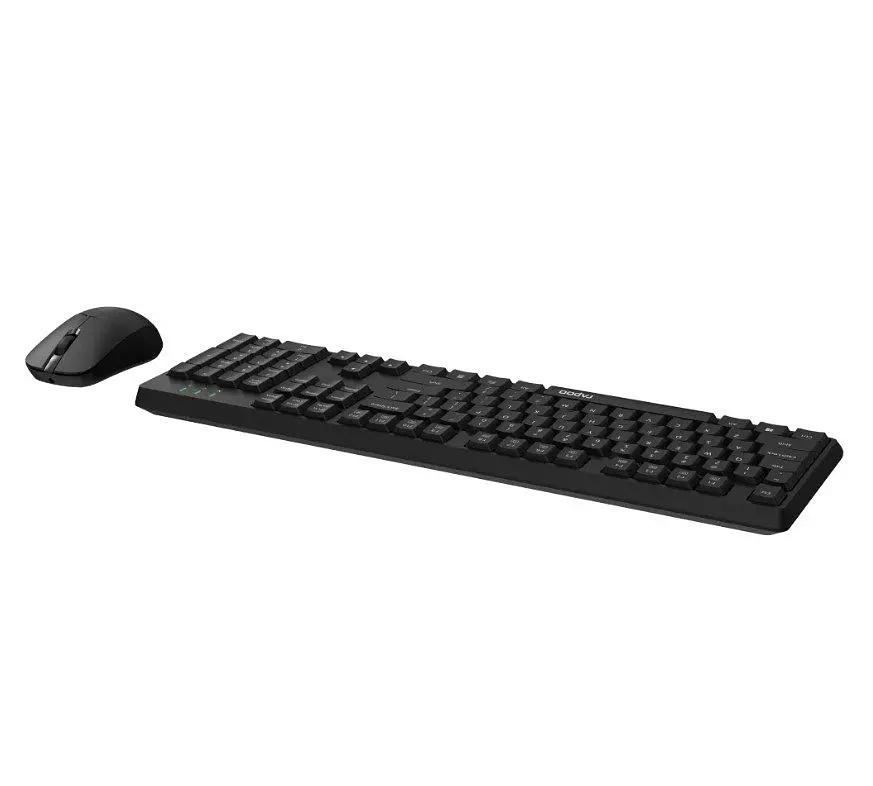 Комплект бездротова клавіатура та миша RAPOO 1500X 2.4 Wireless Black - фото 4