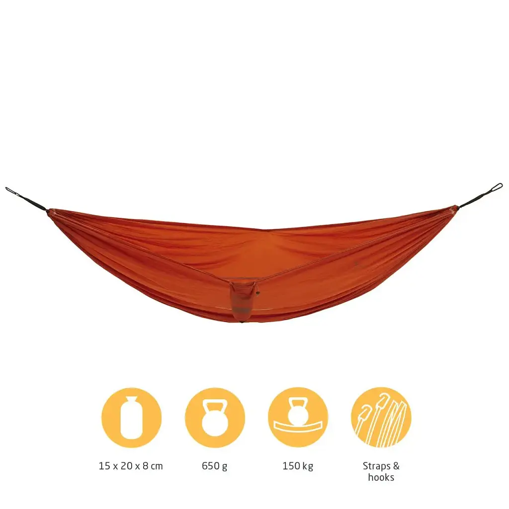 Гамак туристический двухместный Grand Canyon Bass Hammock Double 320х230 см до 180 кг оранжевый - фото 2
