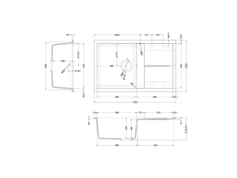 Кухонна мийка Elleci Unico 300 Cemento 48 - фото 3