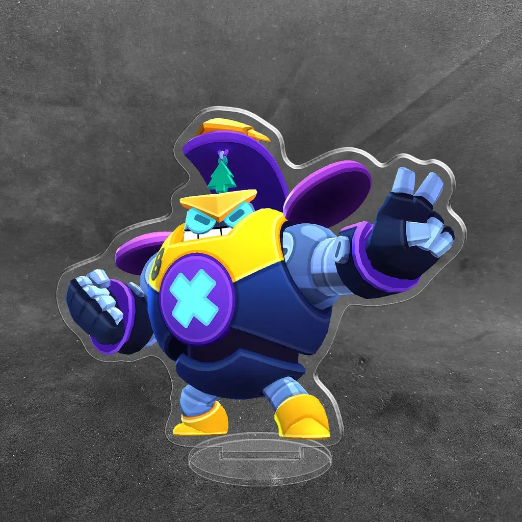 Акрилова колекційна фігурка Brawl Stars Болт 10 см - фото 2