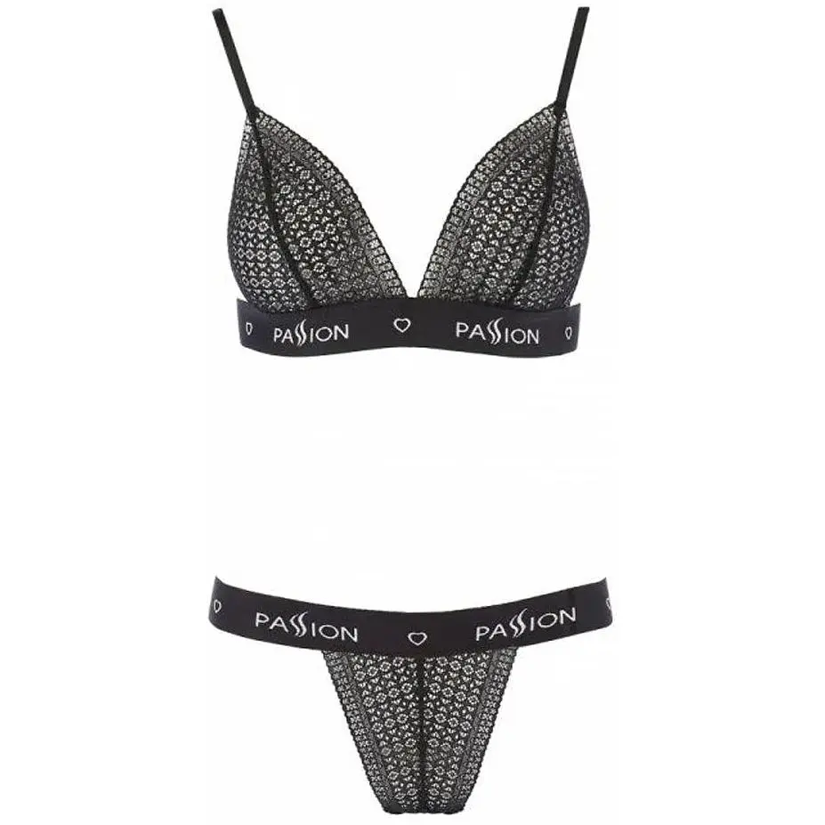 Комплект білизни Passion Exclusive Glamiss SET Black XXL/XXXL - фото 3