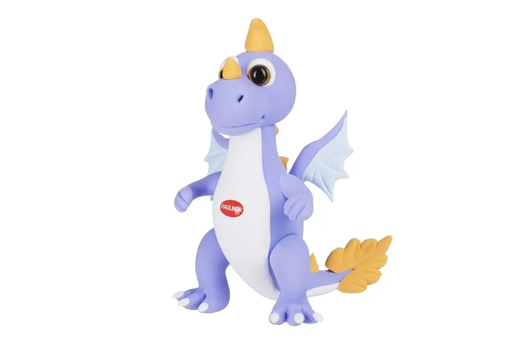 Масса для лепки Paulinda Super Dough Cool Dragon с подвижными глазами фиолетовый (PL-081378-18) - фото 2
