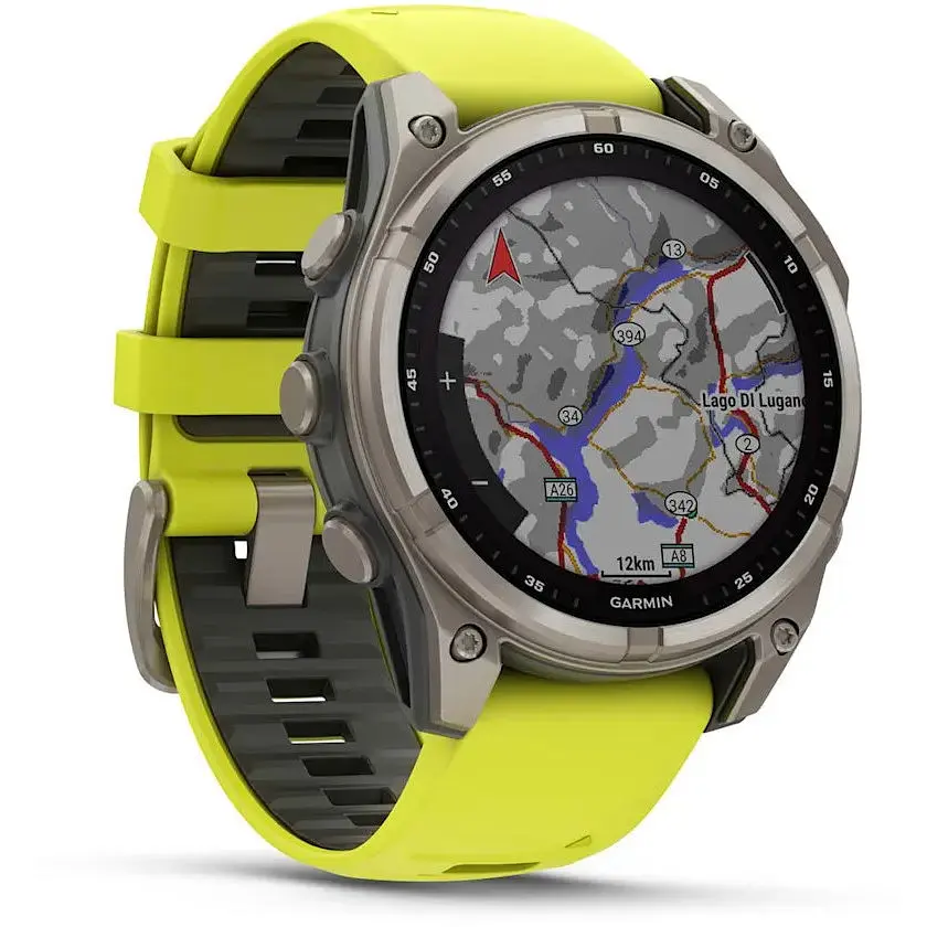 Смарт-часы Garmin Fenix 8 47 мм Solar Сапфир Графит/Титан с силиконовым ремешком QuickFit 22 мм - фото 2