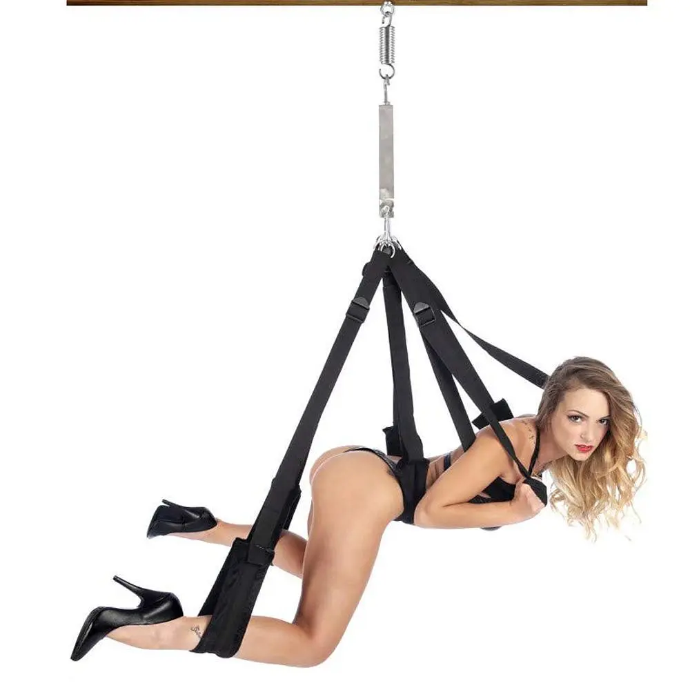 Секс-гойдалки Fetish Tentation Suspension Straps (чорний) - фото 2
