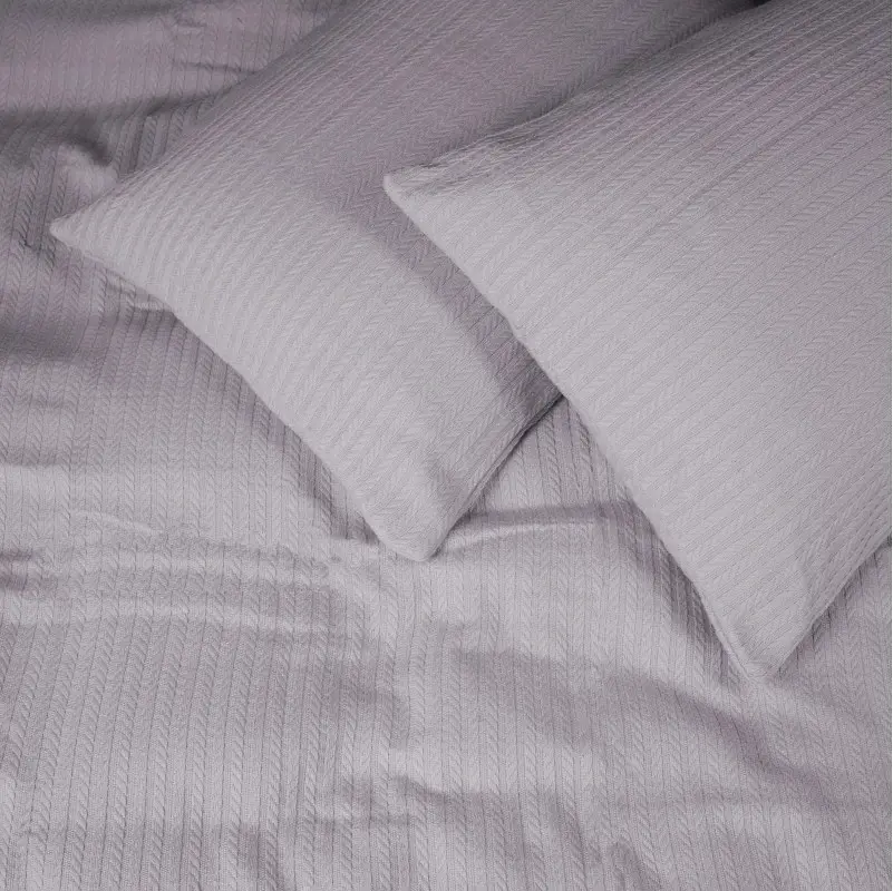Покривало з наволочками MirSon №10-04 Arrowline Gray (2200010404418) - фото 3