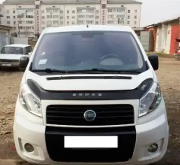 Дефлектор капоту мухобійка для Fiat Scudo з 2007-2015 Євро Кріплення (Vip Tuning) FT16 - фото 2