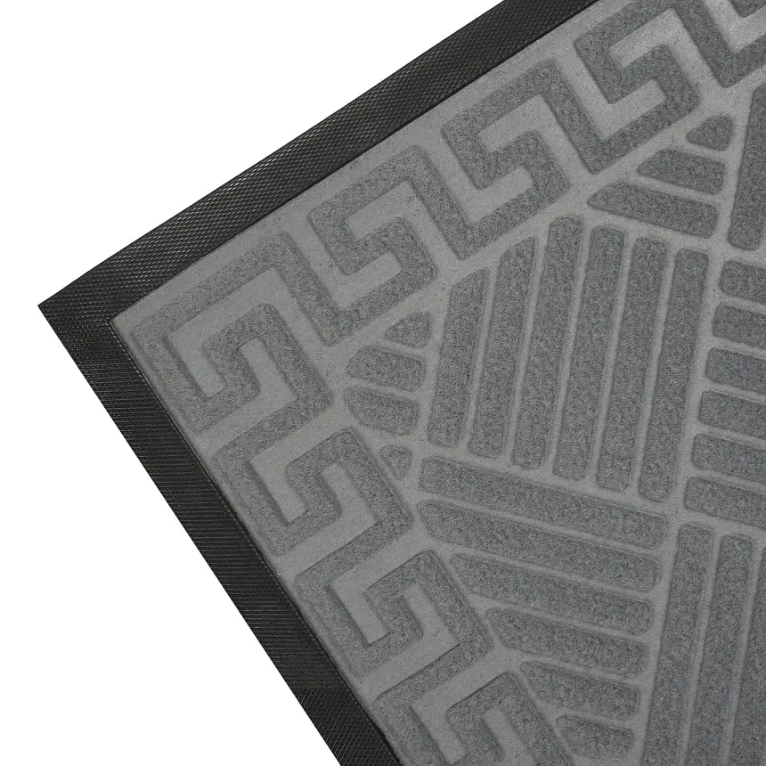 Килимок придверний Eco Fabric Смужки з кромкою сірий 40 х 60 см (4060-112) - фото 5