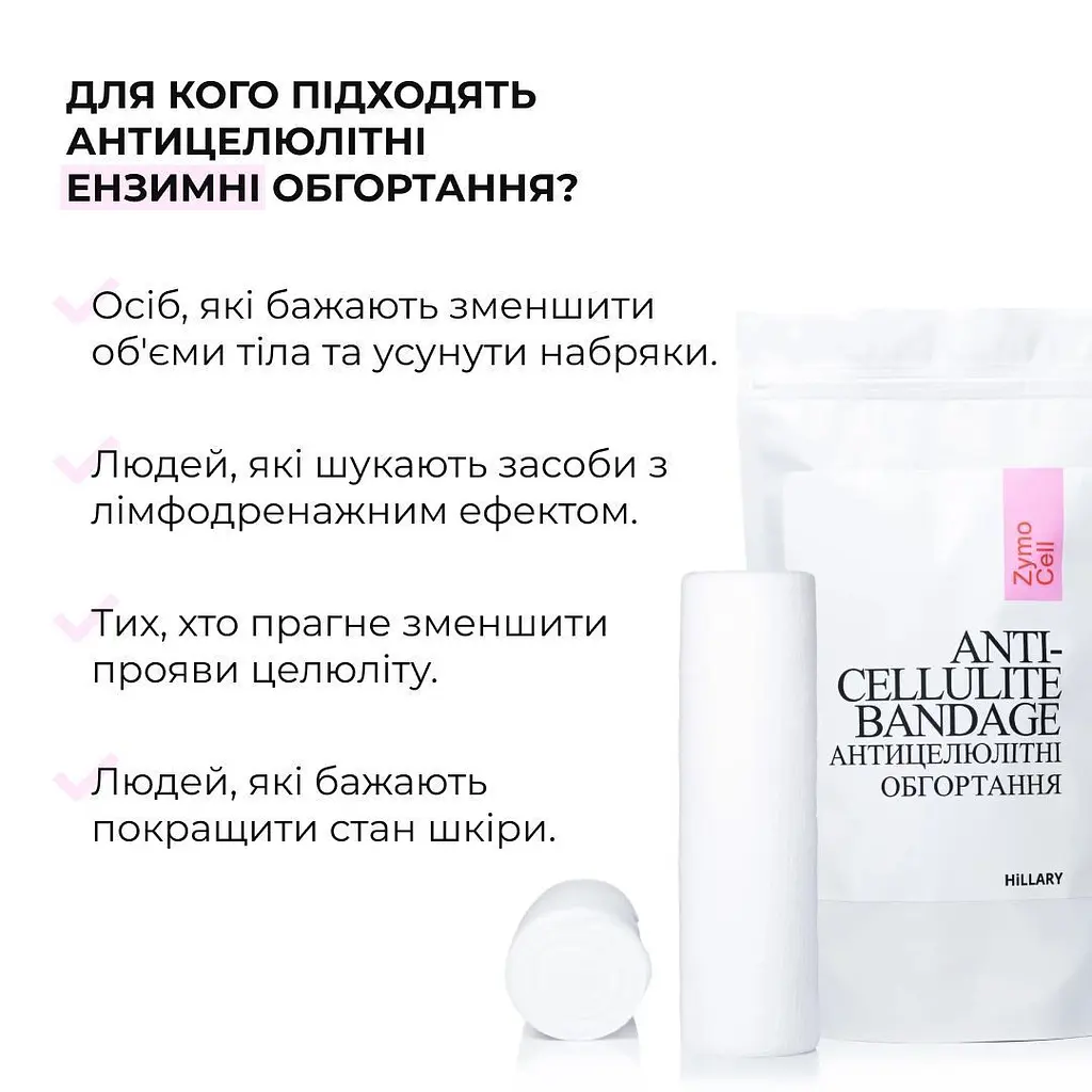 Набор антицеллюлитных разогревающих обертываний Hillary Heating Anti-Cellulite Wrap Set - фото 4