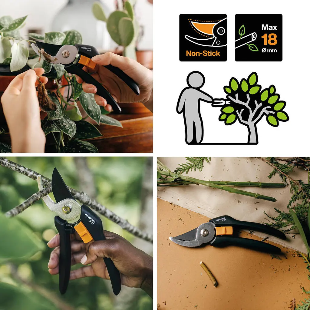 Набір для обрізки Fiskars: секатор Solid P121 + гілкоріз PowerGear UPX86 (1023624-Н62) - фото 3