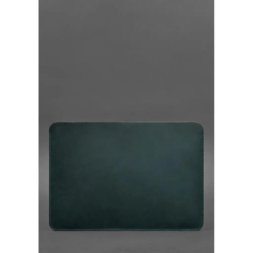 Шкіряний чохол BlankNote Crazy Horse для MacBook 13 дюймів Зелений - фото 4