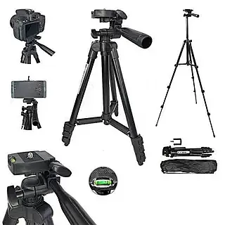 Штатив металевий універсальний для телефону та фотоапарата Tripod 3120 портативний трипод 0,35-1.02м - фото 4