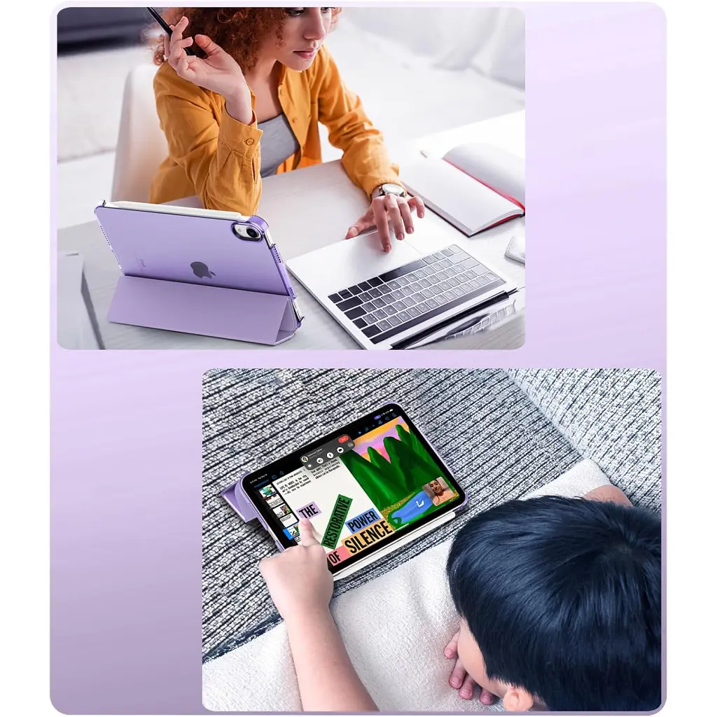 Чохол до планшета BeCover Tri Fold Hard Apple iPad 10.9" (2022/2024)/iPad (А16) 2025 11" Purple (713321) - фото 6