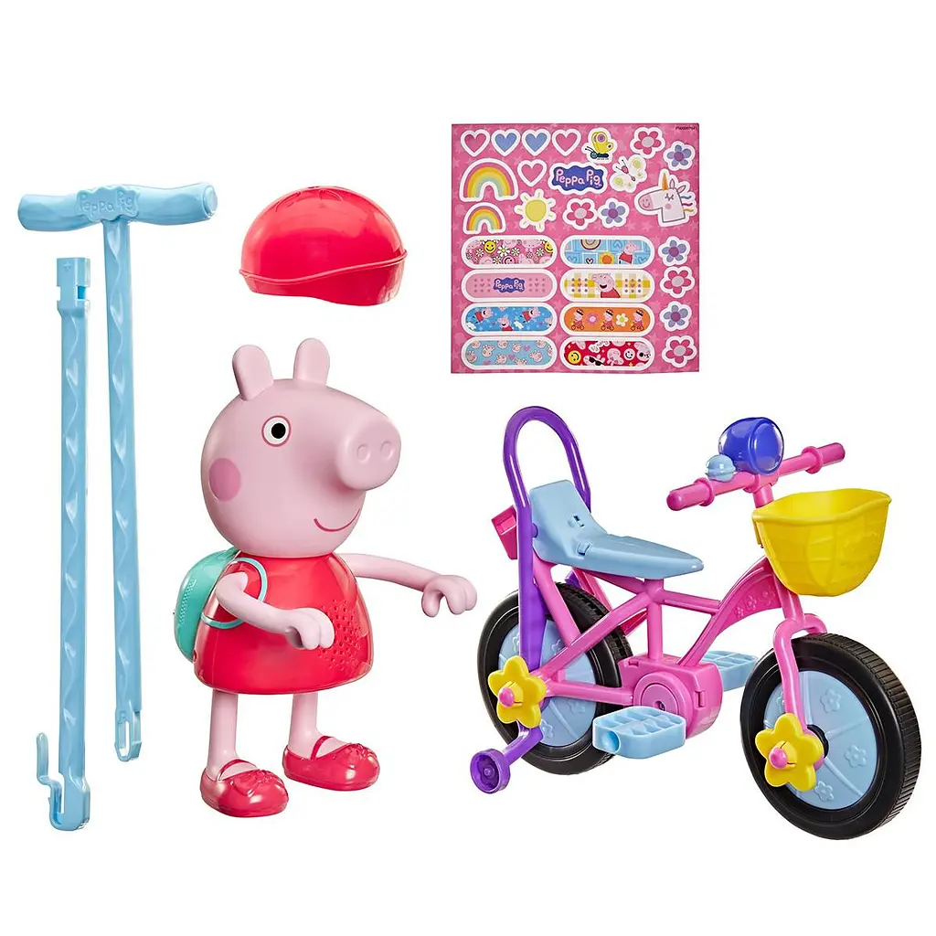 Інтерактивний ігровий набір PEPPA FIGURINES – ПЕППА НА ВЕЛОСИПЕДІ Peppa Pig G2177 - фото 3