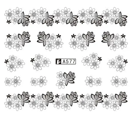 Наклейки для ногтей А577