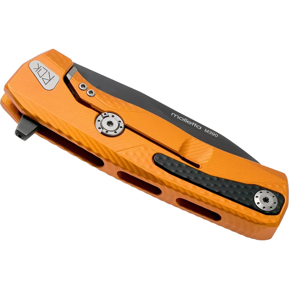 Ніж Lionsteel ROK Aluminum Orange Black - фото 4
