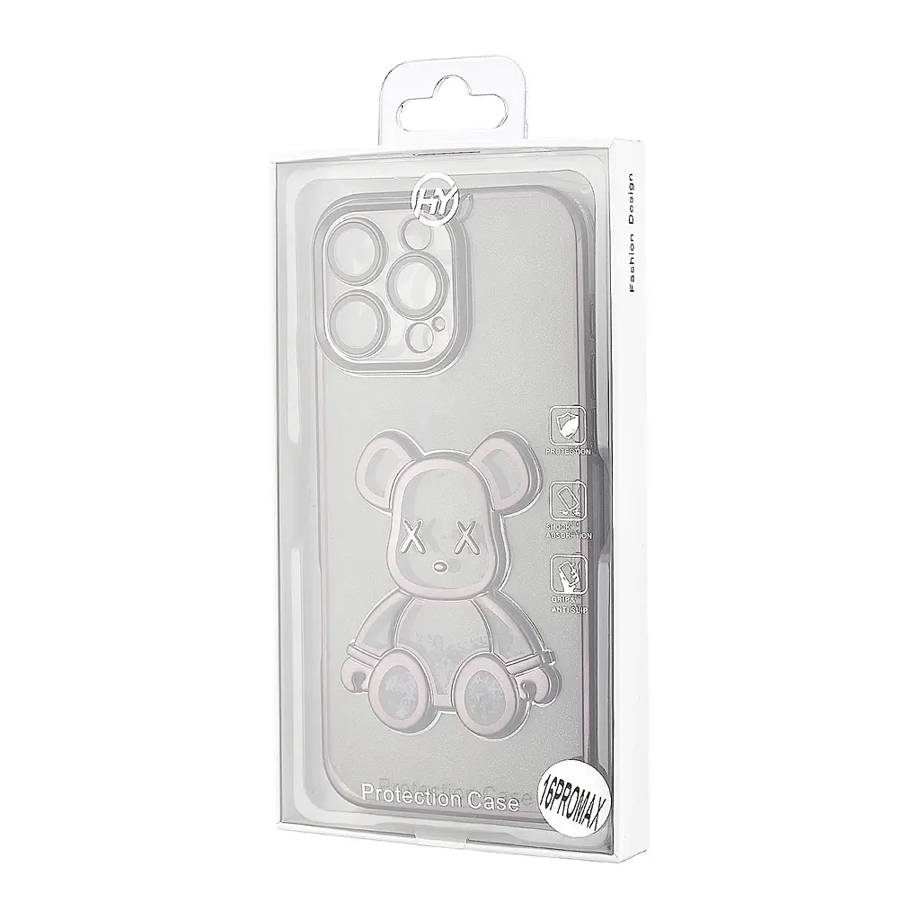 Чохол Shining Bear Case Protected Camera iPhone 16 Pro Max Black - фото 2