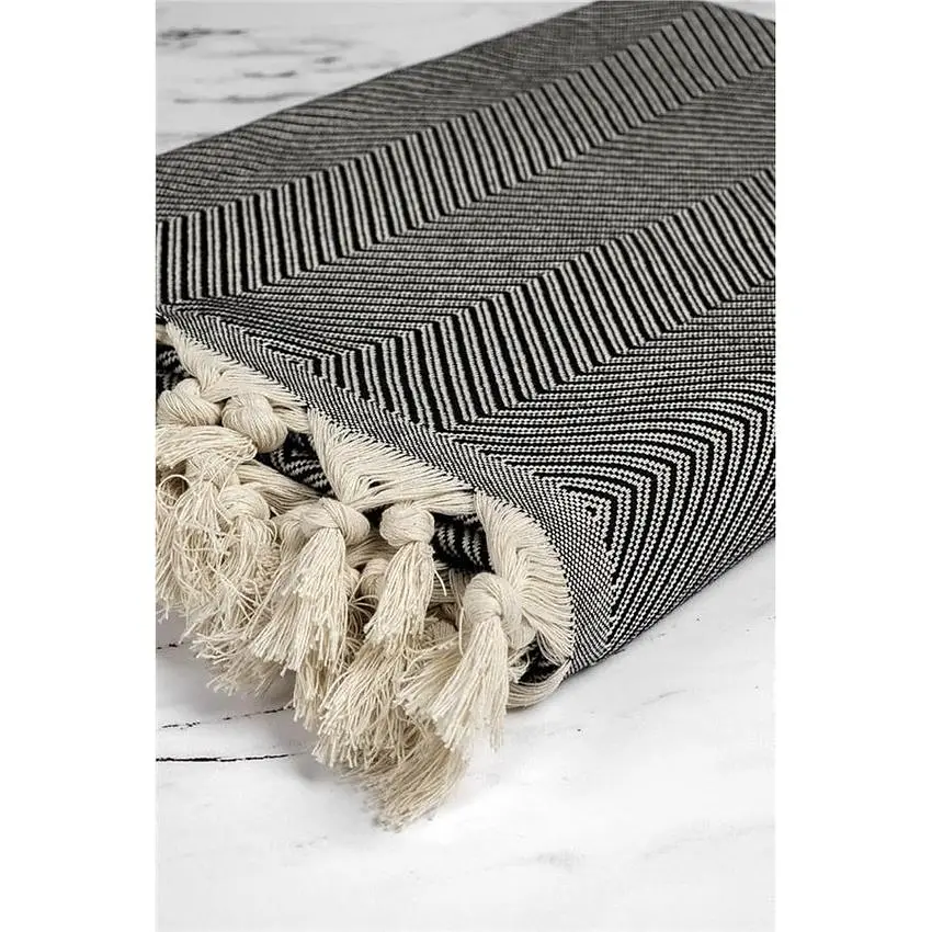 Плед Ardesto Summer 100% бавовна 140 x 190 см чорний (ART0915SL) - фото 2