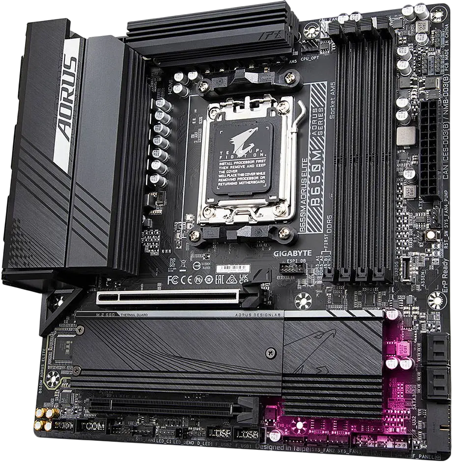 Mатеринська плата Gigabyte B650M AORUS ELITE Socket AM5 - фото 2