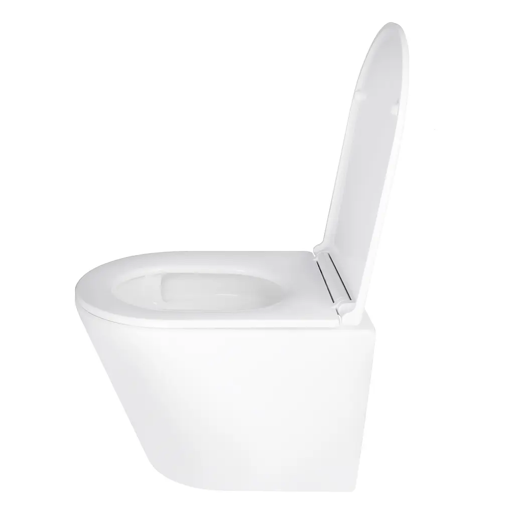 Унитаз подвесной Qtap Scorpio безободковый Ultra Quiet с сиденьем Soft-close QT1433053EUQW, Белый - фото 3