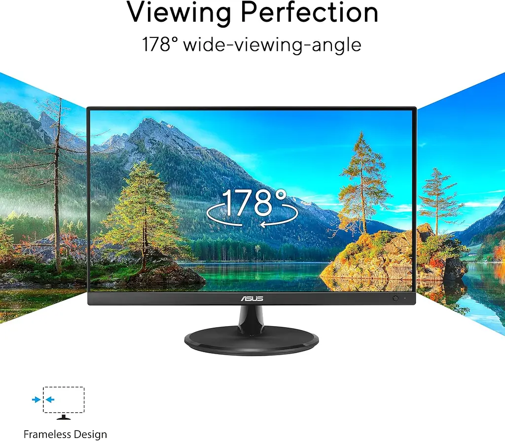Монітор Asus 21.45" VP227HF (90LM0880-B01O71) VA Black 100Hz - фото 2