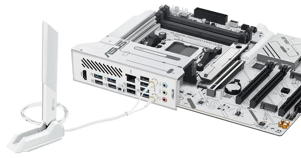 Материнська плата ASUS X870 MAX GAMING WIFI7 W White (X870 MAX GAMING WIFI7 W) (Socket AM5, AMD X870, ATX) - фото 6
